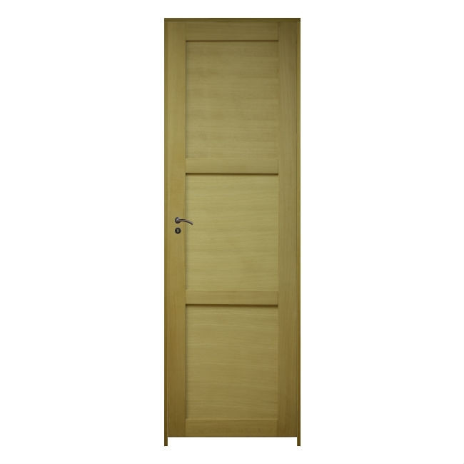 Bloc porte Chêne Ken 3 Panneaux 204x93 cm poussant Droit