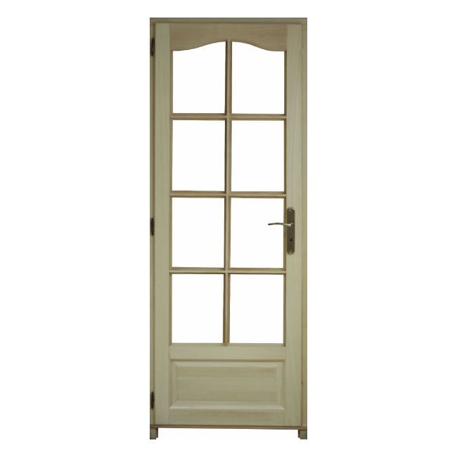 Bloc porte Bois exotique Chapeau 8Crx 204x146cm Droit huisserie 92cm