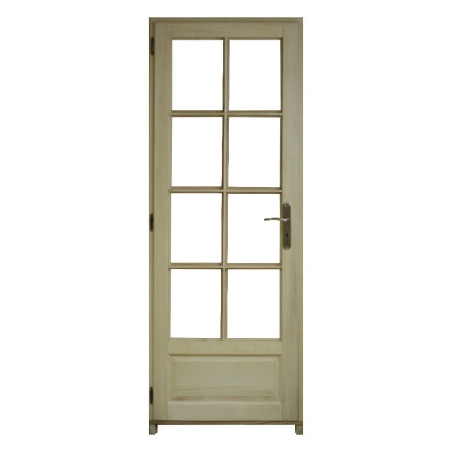 Bloc porte Bois exotique 8Crx 204x73cm poussant Droit huisserie 92cm