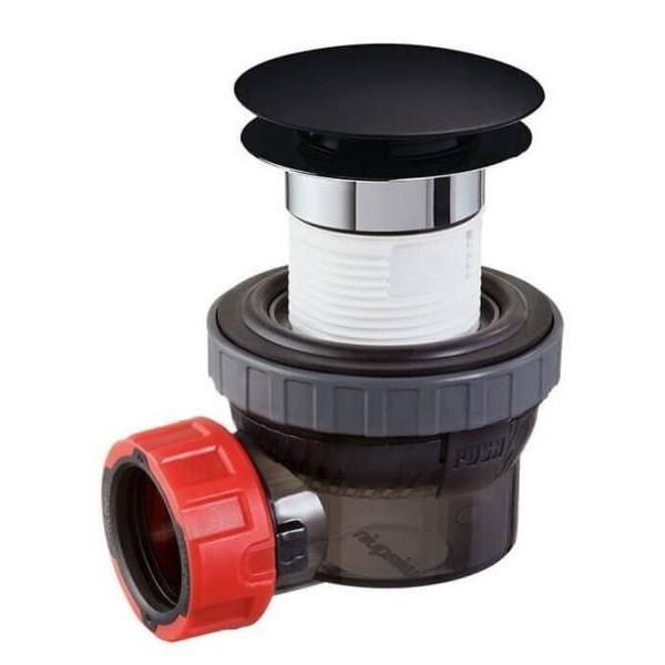 Bonde 67mm Siphon 32mm Noir Lavabo Wirquin Nano 6.7 