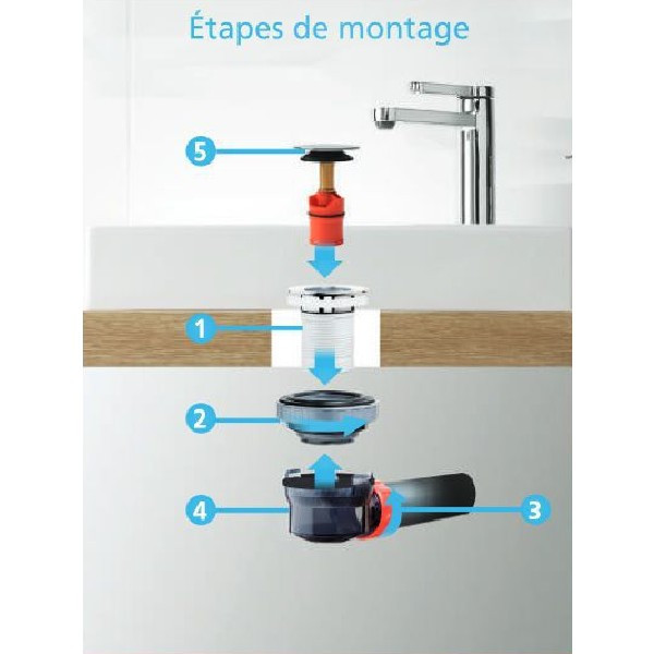 Wirquin Membran Rot - Ersatz Für Nano 67 Waschtischablauf