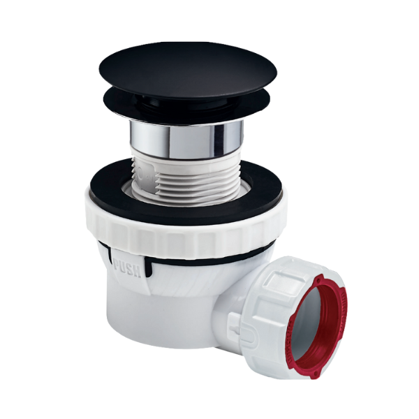 Bonde et Siphon Ø32 mm Wirquin Nano 6.7 pour Lavabo Noir 30723978