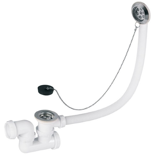 Vidage de Baignoire à Chaînette 450mm Orientable Wirquin 30720399