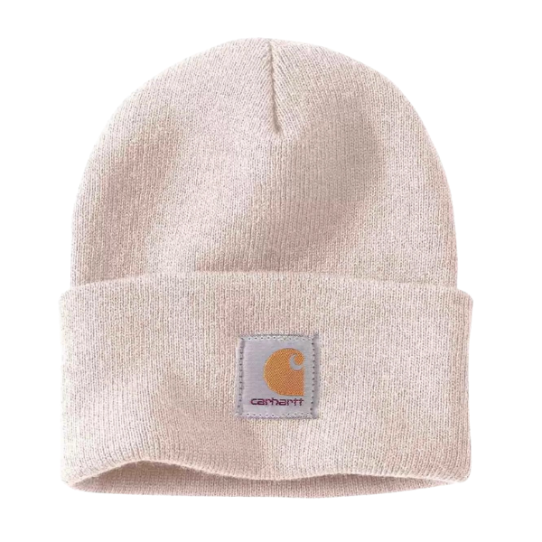 Bonnet Carhartt Watch Hat A18 Rose Marshmallow