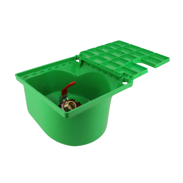 Bouche d'arrosage Nicoll BAC227 Robinet 1/4 de tour 45°, Vert