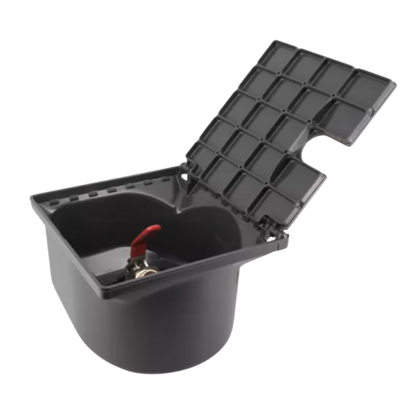Bouche d'arrosage Nicoll BAC227A Robinet 1/4 de tour 45°, Anthracite