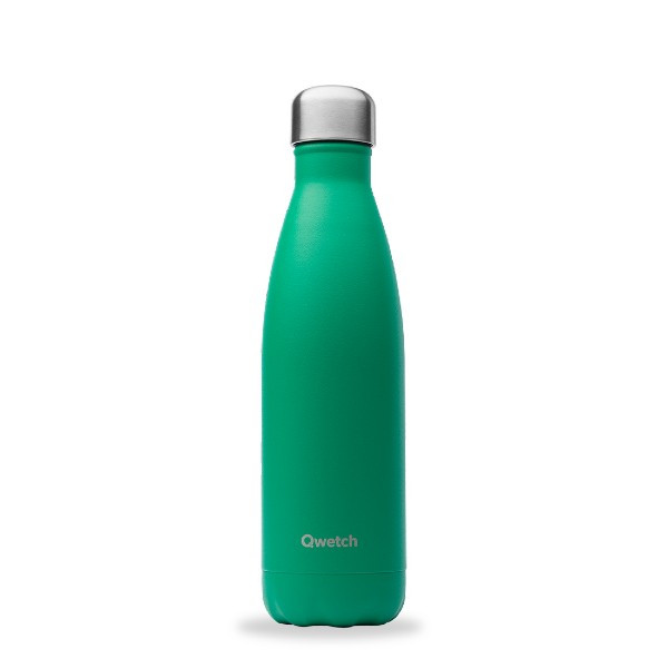 Gourde bouteille isotherme - Inox Brossé - 500ml - Qwetch