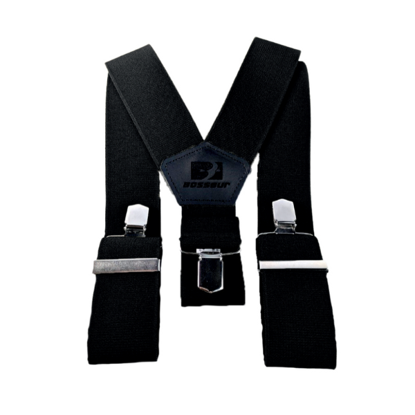 Bretelles à Pinces Noires pour Pantalon de Travail Bosseur