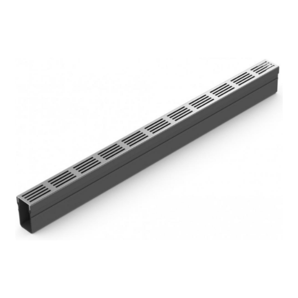 Caniveau Alu A15 ACO Slimline 1m Largeur 6 cm, Grille Alu