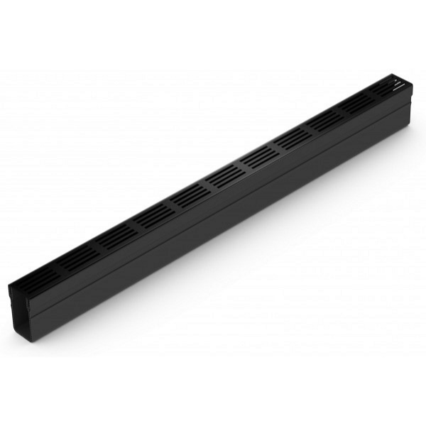 Caniveau Alu A15 ACO Slimline 1m Largeur 6 cm, Grille Noire
