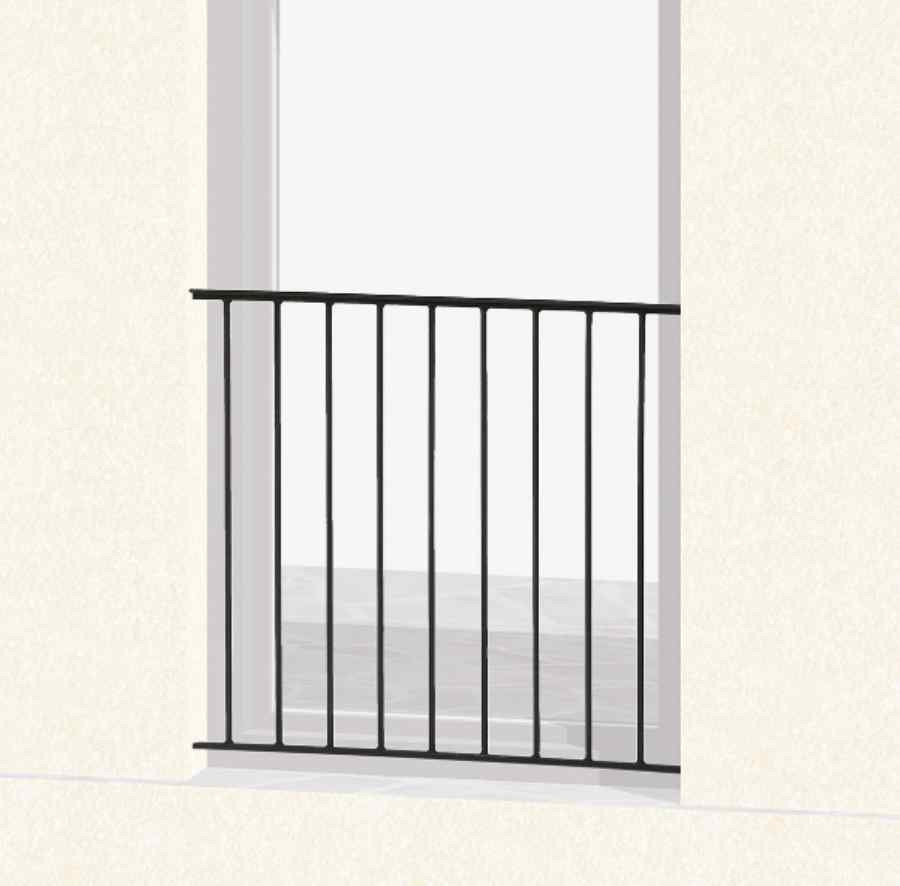 Garde-corps pour Fenêtre Classique, hauteur 40 cm, Dimensions au Choix