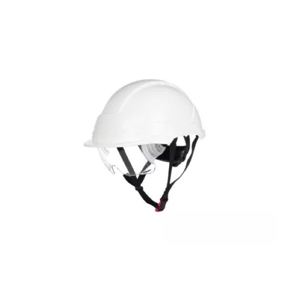 Casque de Chantier avec Lunettes Coverguard Phoenix Pro, Blanc