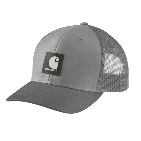 Casquette Carhartt Twill Mesh-Back Logo Patch 105216 Asphalt