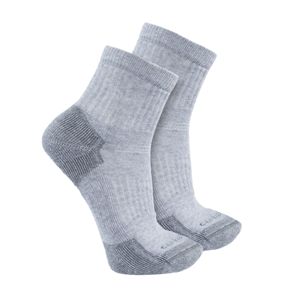 Chaussettes Carhartt Cotton Blend Quarter SQ6103M Grey L x 3