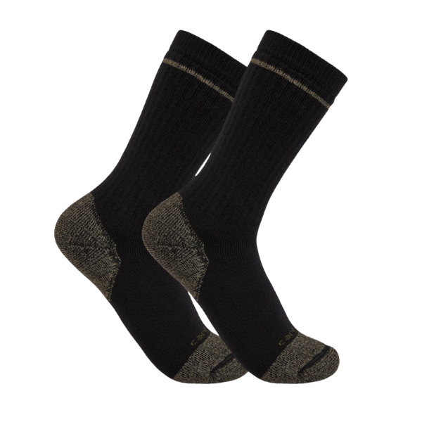 Chaussettes Carhartt Cotton Blend Steel Toe Boot SB5552M Black L x 2