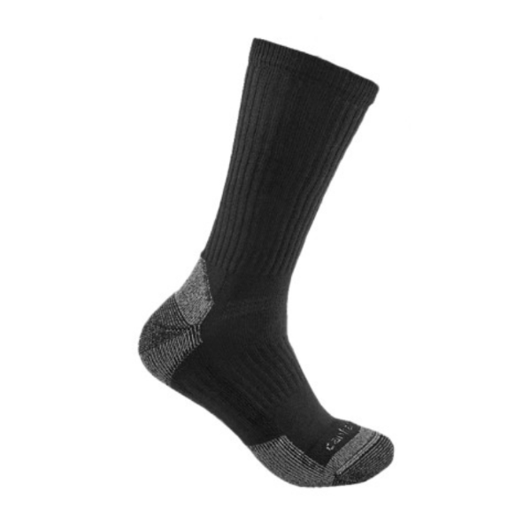 Chaussettes Hautes Carhartt Cotton Blend Crew Sock SC6203M Black L x 3