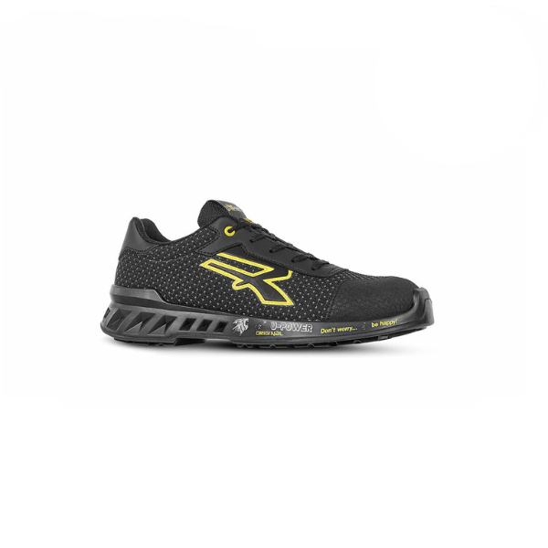Chaussures de Sécurité Basses U-Power Matt ESD S3 CI SRC Noir/Jaune
