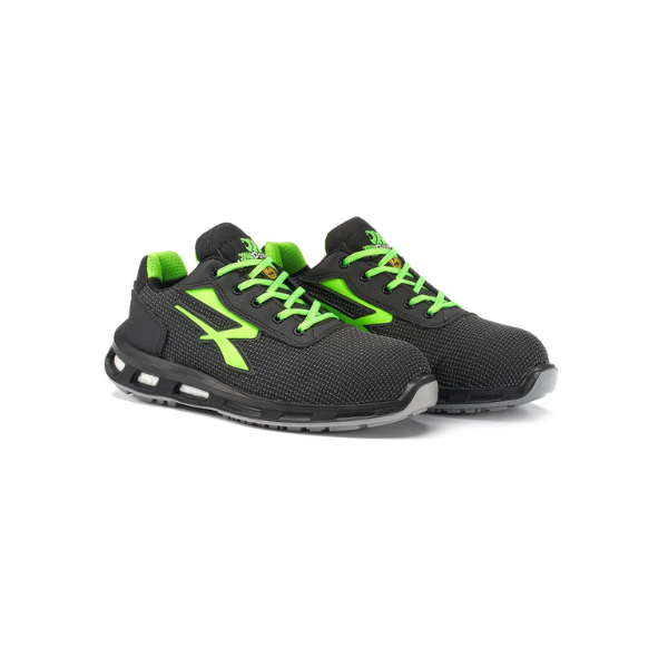 Chaussures de Sécurité Basses UPower Strong ESD S3 CI SRC Noir/Vert