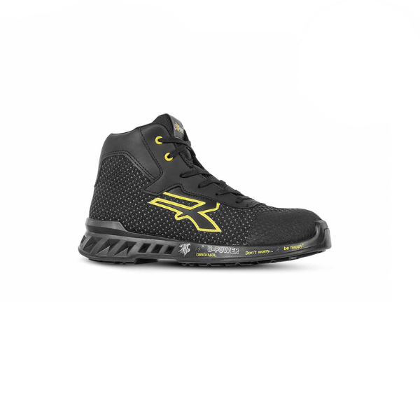 Chaussures de Sécurité Hautes U-Power Joe ESD S3 CI SRC Noir/Jaune