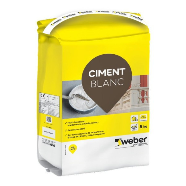 Ciment Multi-Fonctions Weber Blanc 5kg