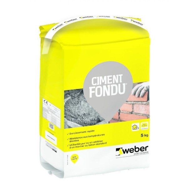 Ciment Fondu® à Durcissement Rapide Weber 5kg