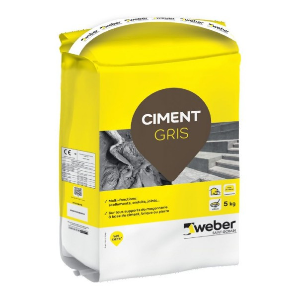 Ciment Multi-Fonctions Weber Gris 5kg