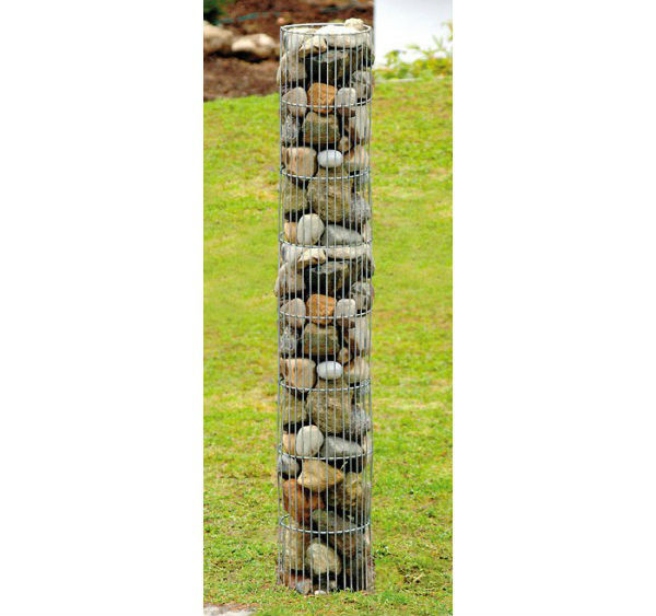 Colonne en gabions - Hauteur : 180cm 