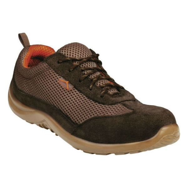 Chaussure de sécurité cuir marron clearance