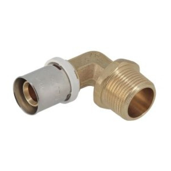 Coude 90° à Sertir 20mm Mâle à Visser 3/4" Nicoll Fluxo FLC2020M