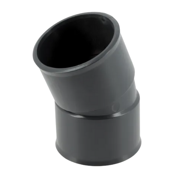 Coude PVC à Coller F-F 20° NF Nicoll Hometech® Anthracite, ⌀40mm