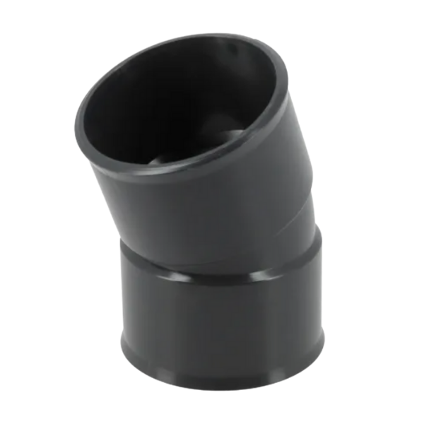 Coude PVC à Coller F-F 20° NF Nicoll Hometech® Anthracite, ⌀50mm