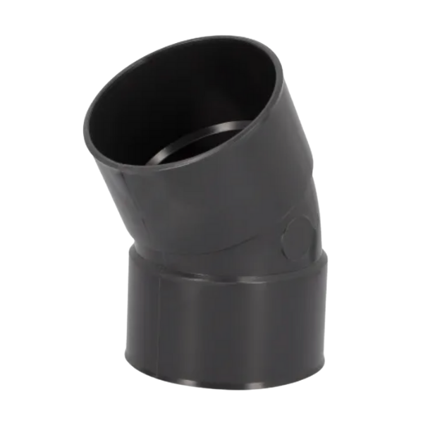 Coude PVC à Coller F-F NF 30° Nicoll Hometech® Anthracite, ⌀100mm