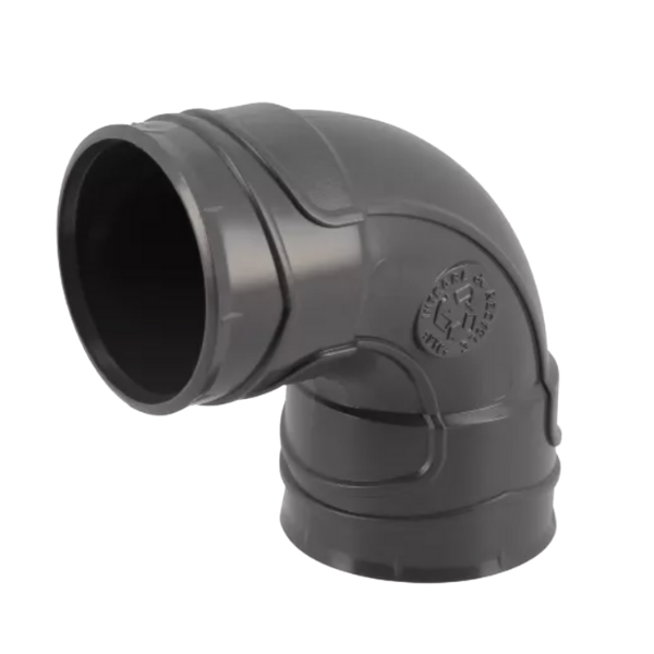 Coude PVC à Coller F-F NF 87°30 Nicoll Hometech® Anthracite, ⌀100mm