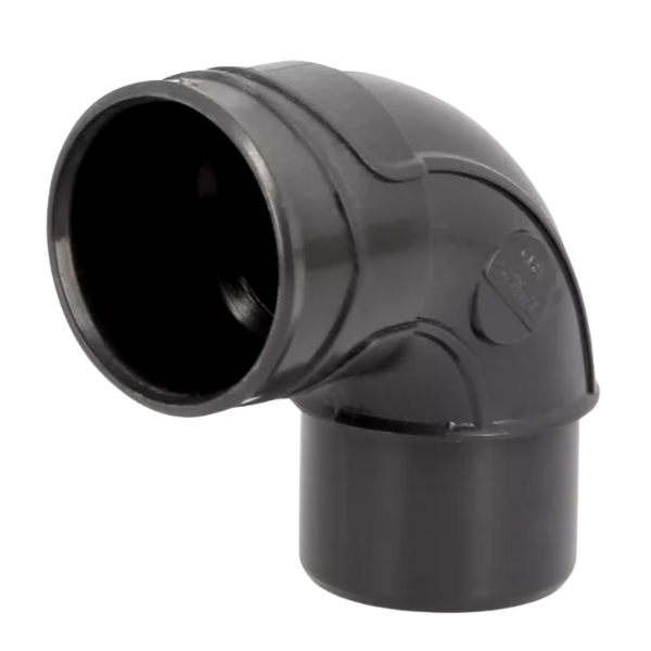 Coude PVC à Coller M-F 87°30 NF Nicoll Hometech® Anthracite, ⌀40mm