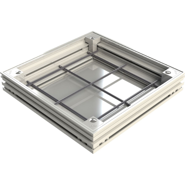 Couvercle à Carreler Alu L15 ACO Uniface 30 x 30 cm, Hauteur 5 cm