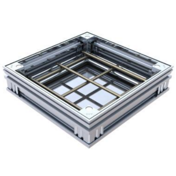 Couvercle à Carreler Alu M125 ACO Uniface 20 x 20cm, Hauteur 7 cm
