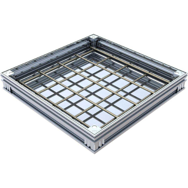 Couvercle à Carreler Alu M125 ACO Uniface 40 x 40cm, Hauteur 7 cm