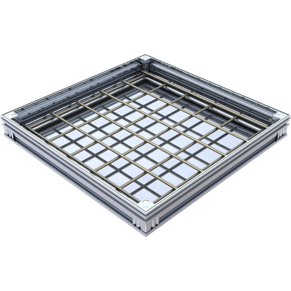 Couvercle à Carreler Alu M125 ACO Uniface 50 x 50cm, Hauteur 7 cm
