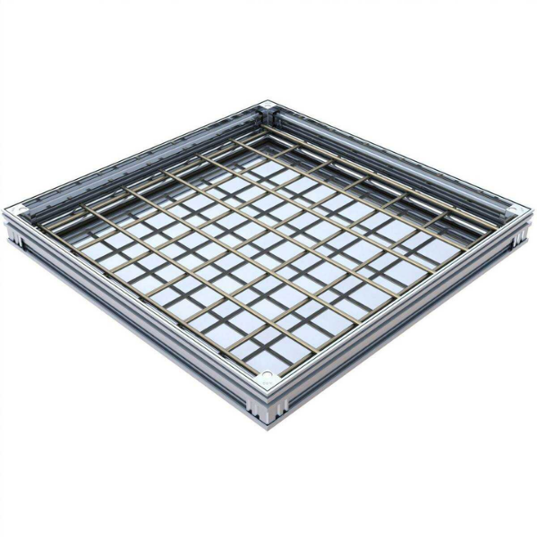 Couvercle à Carreler Alu M125 ACO Uniface 60 x 60cm, Hauteur 7 cm