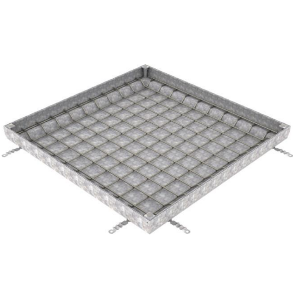 Couvercle à Carreler Galva M125 ACO Uniface 100x100cm, Hauteur 8 cm