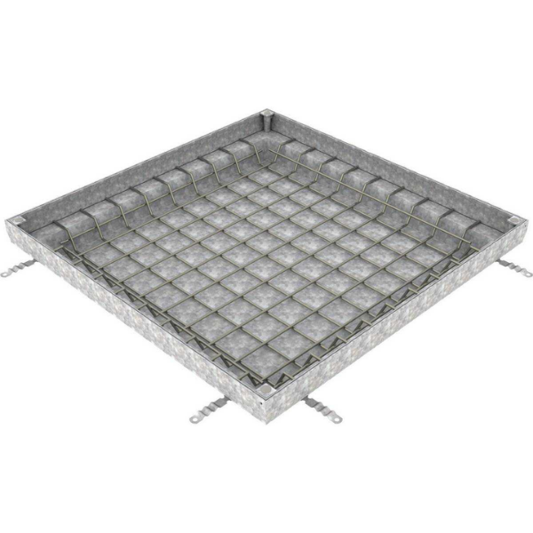 Couvercle à Carreler Galva N250 ACO Uniface 100x100cm, Hauteur 8 cm