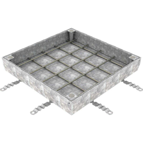 Couvercle à Carreler Galva N250 ACO Uniface 40 x 40cm, Hauteur 8 cm