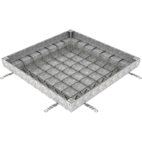 Couvercle à Carreler Galva N250 ACO Uniface 70 x 70cm, Hauteur 8 cm