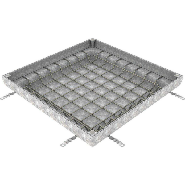 Couvercle à Carreler Galva N250 ACO Uniface 80 x 80cm, Hauteur 8 cm