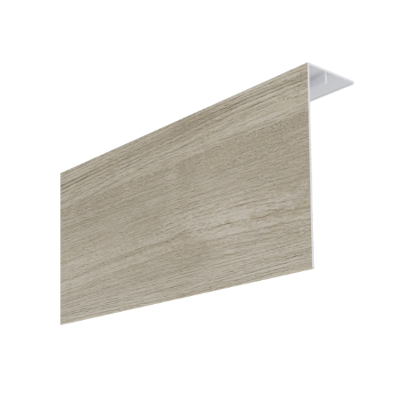 Couvercle d'angle PVC MEP Isocel Premium 150x50 Chêne Blanchi 3m