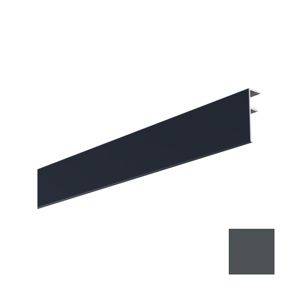 Couvercle intérieur Alu Bardage MEP Isocel 50 x 15 mm Anthracite 3m