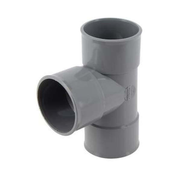 Culotte PVC à Coller F-F 87'30° NF Nicoll BJ188 Gris, ⌀50 mm