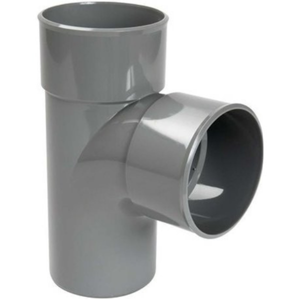 Culotte PVC à Coller M-F 87'30° NF Nicoll BJ18 Gris, ⌀50 mm