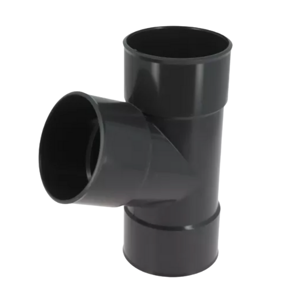 Culotte PVC à Joint NF F-F 67,3° Nicoll Anthracite, ⌀100 mm