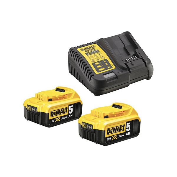 Pack 2 batteries + chargeur Li-ion Dewalt DCB115P2 